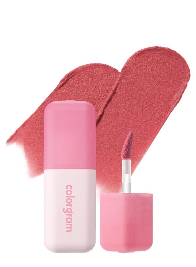 COLORGRAM NUDE BLUR TINT 18 AMAZING BERRY | Soft Velvet Matte Liquid Lipstick & Cheek Tint | Lightweight Blurring Tint for a Smooth & Airbrushed Finish | Long-Lasting & Non-Sticky Formula - Image 1